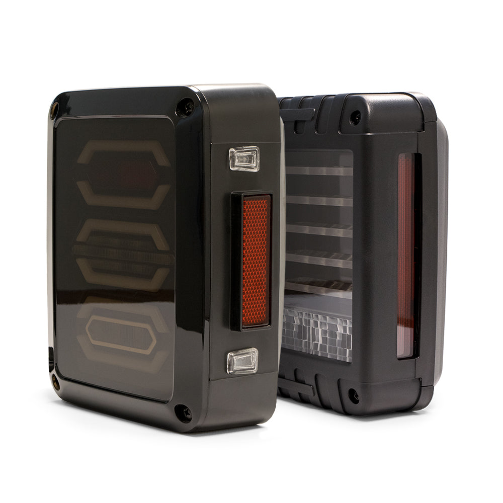 DV8 Offroad TLJK-01 LED Tail Light; Horizontal for Select Jeep Wrangler, Jeep Wrangler JK
