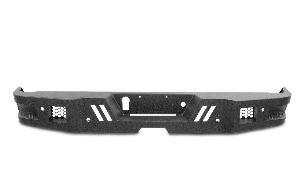 Body Armor 4x4 FD-2964 Eco Series Rear Bumper, Black, F-250 for Select Ford F-250 Super Duty, Ford F-350 Super Duty