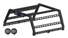 Load image into Gallery viewer, Black Horse Off Road TR01B-PLFB Overland Bed Rack Kit for Select Chevrolet Colorado, Chevrolet Silverado 1500, Chevrolet Silverado HD, Chevrolet Silverado 3500, Chevrolet Silverado HD, Dodge Ram 1500, Dodge Ram 2500, Dodge Ram 3500, Ford F-150, Ford