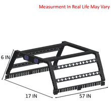 Load image into Gallery viewer, Black Horse Off Road TR01B Overland Bed Rack for Select Chevrolet Colorado, Chevrolet Silverado 1500, Chevrolet Silverado HD, Chevrolet Silverado 3500, Chevrolet Silverado HD, Dodge Ram 1500, Dodge Ram 2500, Dodge Ram 3500, Ford F-150, Ford F-250 Super