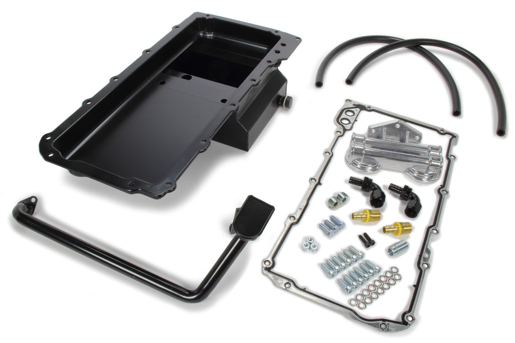 TRANS-DAPT 0182 67-69 Camaro Black LS Swap Oil Pan/Filter Kit