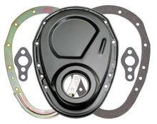 Load image into Gallery viewer, TRANS-DAPT 8638 SBC Black 2pc Timing Cover