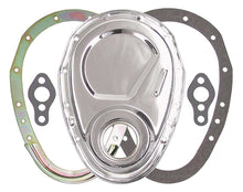 Load image into Gallery viewer, TRANS-DAPT 8909 SBC 2-Piece Timing Cover Chrome