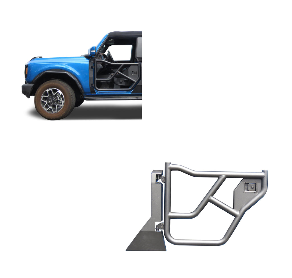 Black Horse Off Road TRDFB21 Tubular Rear Doors for Select Ford Bronco