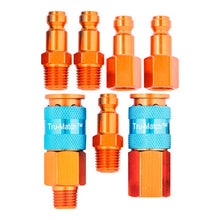Load image into Gallery viewer, Tru-Flate 13-109B Plug/Coupler Set 1/4 Tf Orange Body 7Pc
