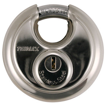 Trimax TRP170 TRIMAX Stainless Steel 70mm Round Padlock with 10mm Shackle