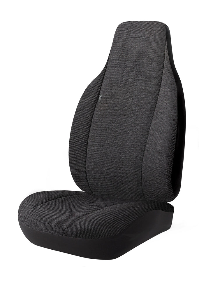 FIA TRS401 BLACK TR40 Series - Wrangler Saddleblanket Car Seat Cover - Solid Black for Select Chevrolet Cruze, Chevrolet Impala, Chevrolet Malibu, Ford Escape, Ford Focus, Ford Fusion, Honda Accord, Honda CR-V, Honda Civic, Honda Fit, Honda HR-V, Hyundai