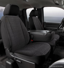 Load image into Gallery viewer, FIA TRS48-36 BLACK TR40 Series - Wrangler Saddleblanket Custom Fit Front Seat Cover - Solid Black for Select Chevrolet Silverado 1500, Chevrolet Silverado HD, Chevrolet Silverado HD, GMC Sierra 1500, GMC Sierra HD, GMC Sierra HD