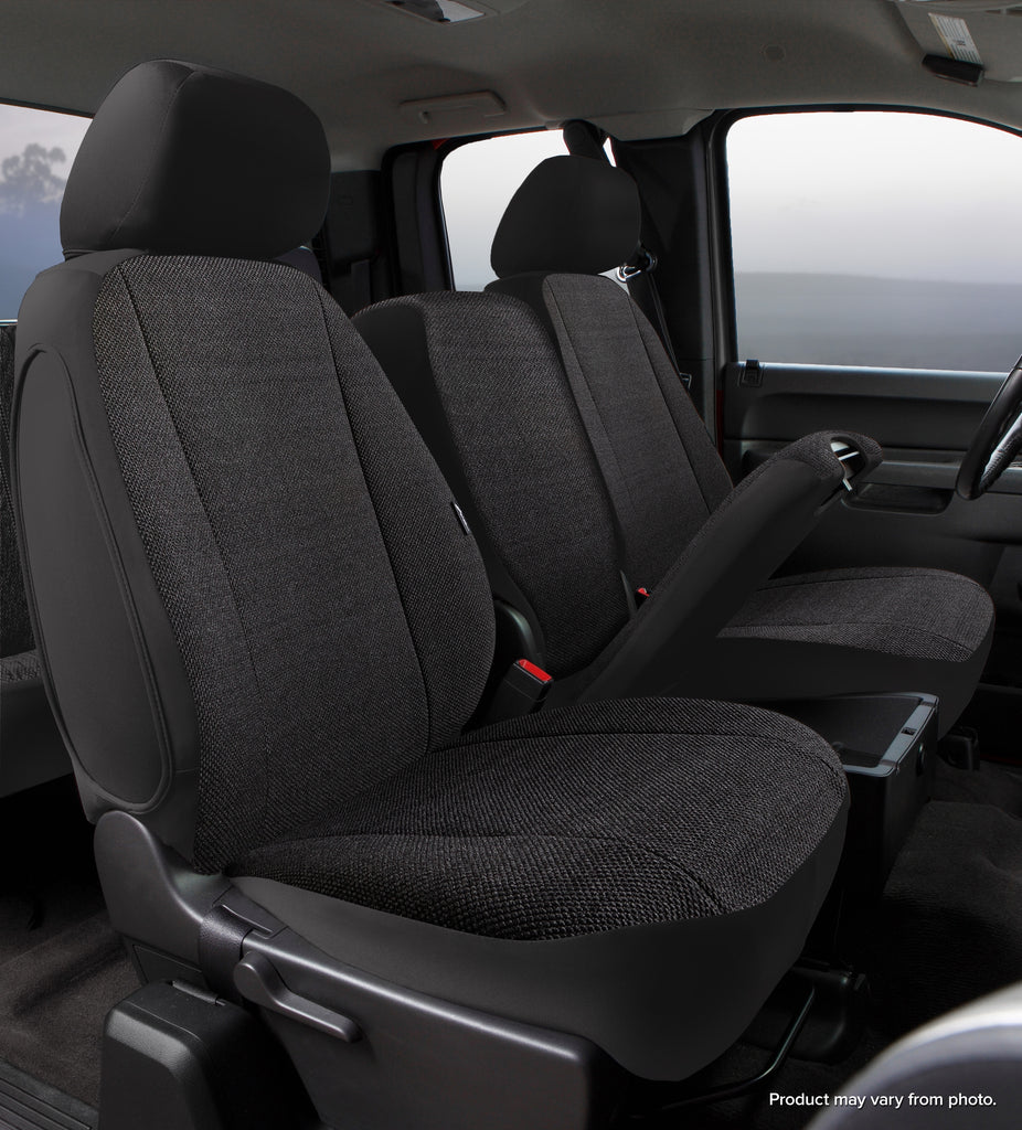 FIA TRS49-58 BLACK TR40 Series - Wrangler Saddleblanket Custom Fit Front Seat Cover - Solid Black for Select Ram 2500, Ram 3500, Ram 4500, Ram