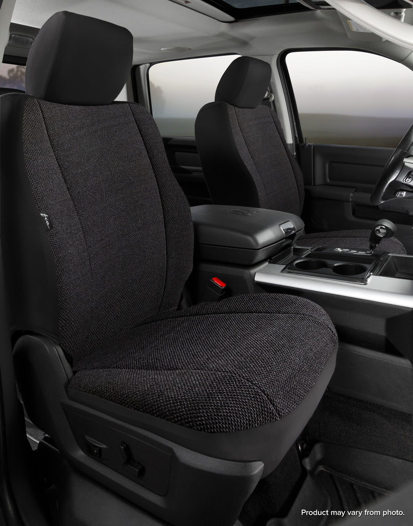 FIA TRS49-75 BLACK TR40 Series - Wrangler Saddleblanket Custom Fit Front Seat Cover - Solid Black for Select Jeep Gladiator, Jeep Wrangler