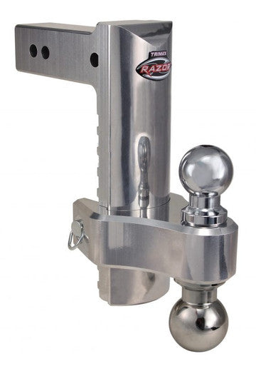 Trimax TRZ10ALHD 10 Pin & Clip Aluminum Drop Hitch For 2-1/2 Receivers-Dual Ball Included