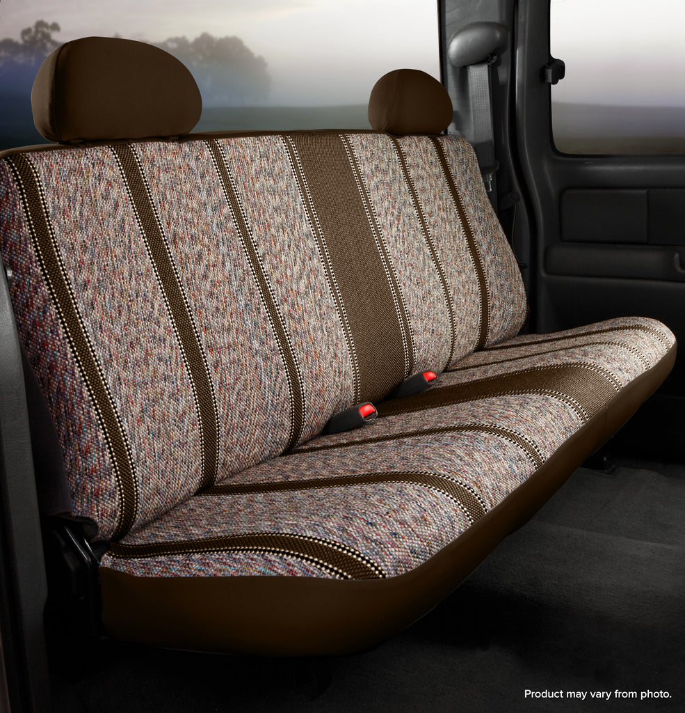 FIA TR42-40 BROWN TR40 Series - Wrangler Saddleblanket Custom Fit Rear Seat Cover - Brown for Select Dodge Ram 1500, Ram 1500, Ram Classic, Ram 2500, Ram