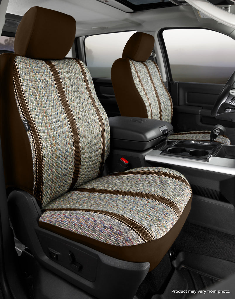 FIA TR49-41 BROWN TR40 Series - Wrangler Saddleblanket Custom Fit Front Seat Cover - Brown for Select Toyota Tundra