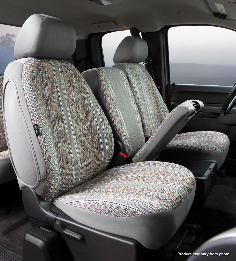 FIA TR49-58 GRAY TR40 Series - Wrangler Saddleblanket Custom Fit Front Seat Cover - Gray for Select Ram 2500, Ram 3500, Ram 4500, Ram