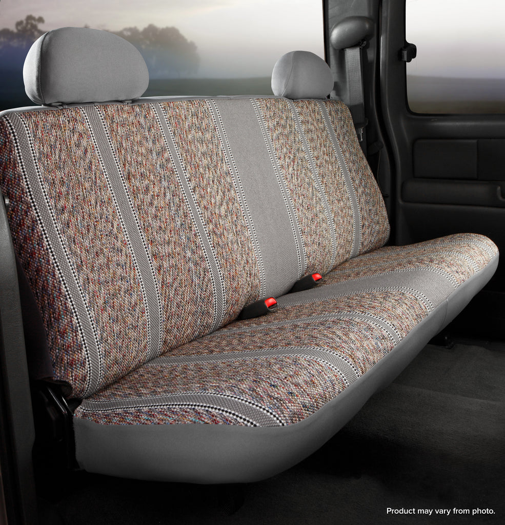 FIA TR42-40 GRAY TR40 Series - Wrangler Saddleblanket Custom Fit Rear Seat Cover - Gray for Select Dodge Ram 1500, Ram 1500, Ram Classic, Ram 2500, Ram