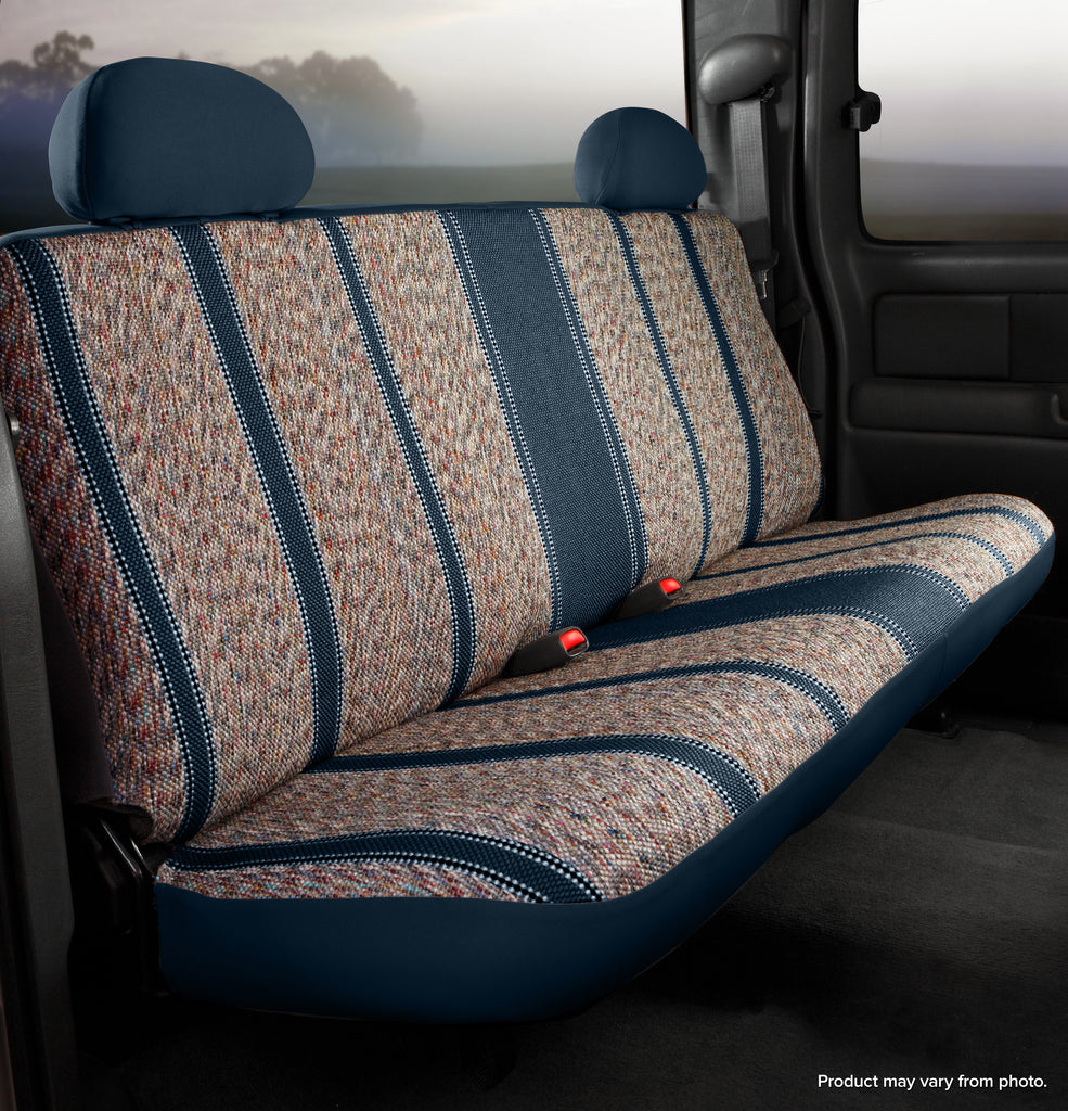 FIA TR42-40 NAVY TR40 Series - Wrangler Saddleblanket Custom Fit Rear Seat Cover - Navy for Select Dodge Ram 1500, Ram 1500, Ram Classic, Ram 2500, Ram