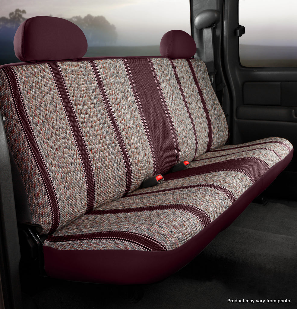 FIA TR42-40 WINE TR40 Series - Wrangler Saddleblanket Custom Fit Rear Seat Cover - Wine for Select Dodge Ram 1500, Ram 1500, Ram Classic, Ram 2500, Ram