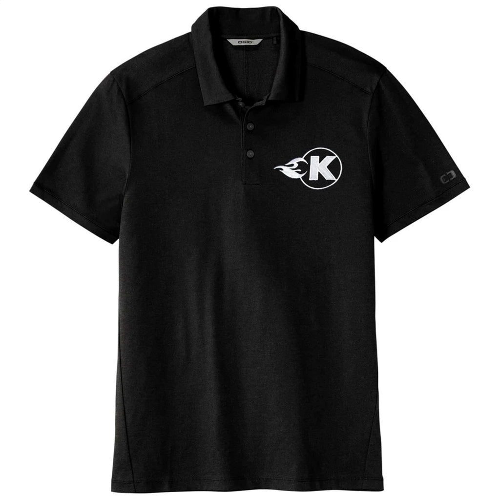 Kooks Custom Headers TS-100653-01 Black Polo with Silver K-Flame-M