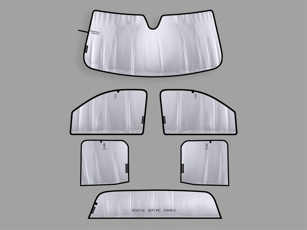 Weathertech TS0001K1 ® SunShade Full Vehicle Kit for Select Chevrolet Silverado 1500, Chevrolet Silverado LD, Chevrolet Silverado HD, Chevrolet Silverado HD, GMC Sierra 1500, GMC Sierra Limited, GMC Sierra HD, GMC Sierra HD