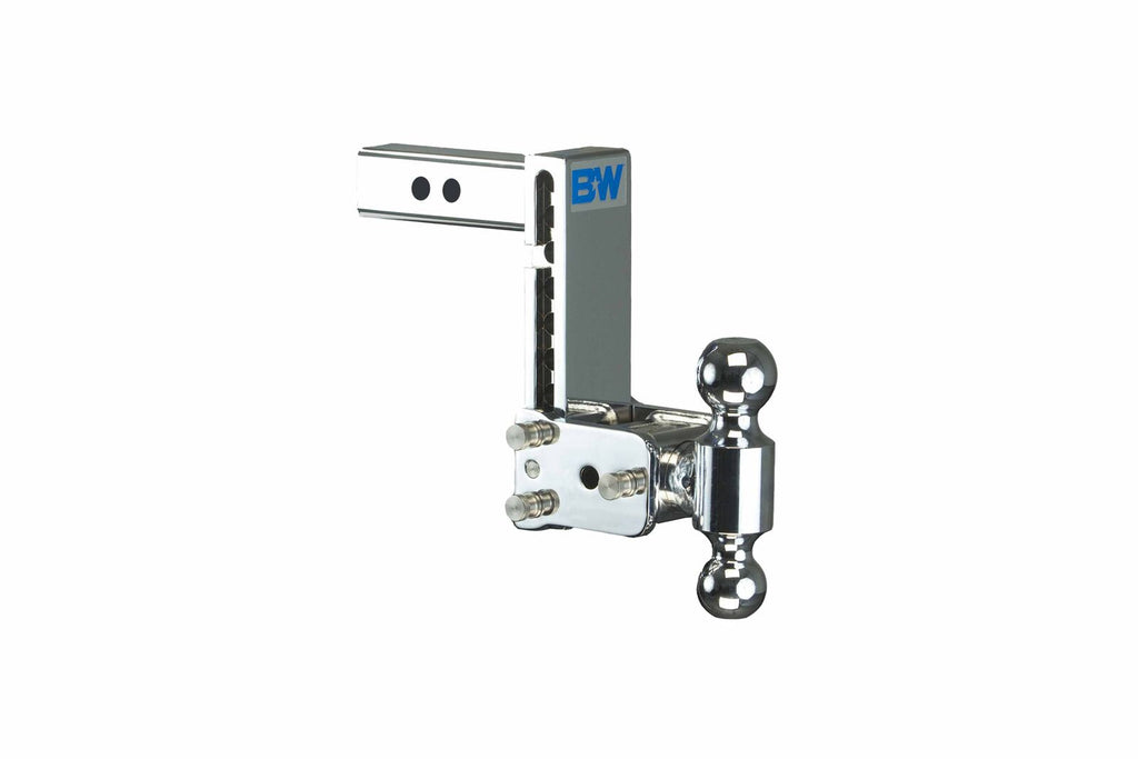 B&W Trailer Hitches TS10040C 10" Chrome T&S, Double Ball - Truck Part Superstore