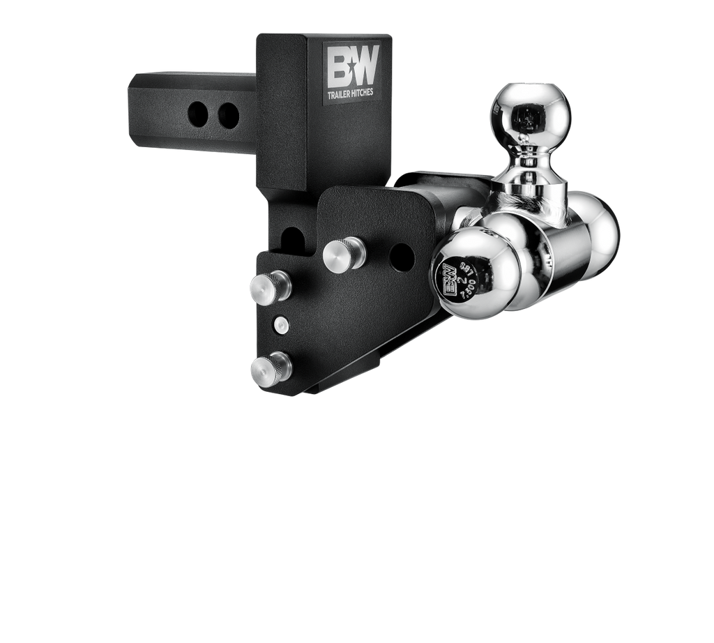 B&W Trailer Hitches TS10064BMP 2 in Model 7 Blk T&S Tri Ball for Multi-Pro Tailgate - Truck Part Superstore