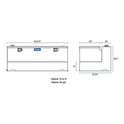 UWS TT-85-COMBO-BLK Liquid Transfer Tank