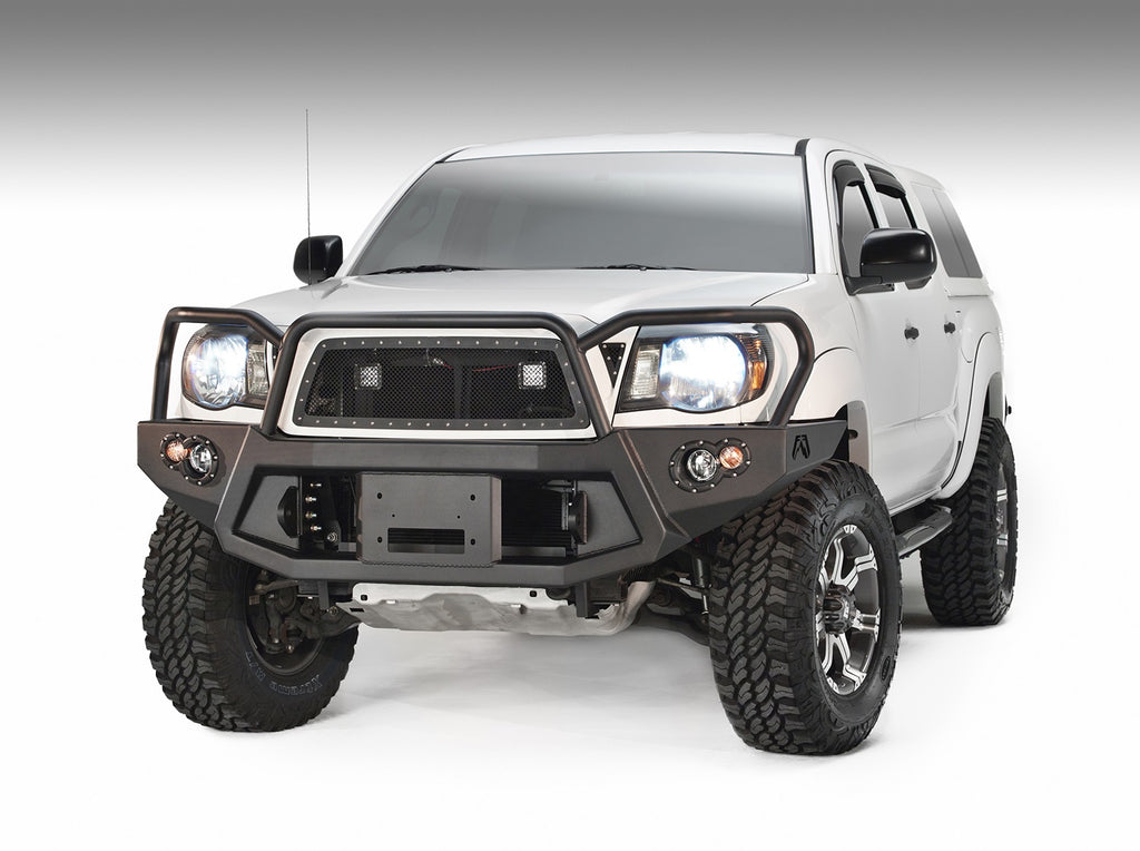 Fab Fours TT05-B1550-1 Premium Heavy Duty Winch Front Bumper for Select Toyota Tacoma