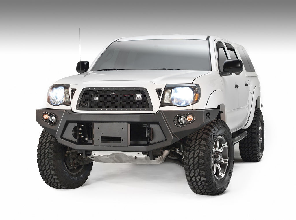 Fab Fours TT05-B1551-1 Premium Heavy Duty Winch Front Bumper for Select Toyota Tacoma