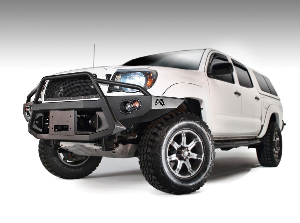 Fab Fours TT05-B1552-B Premium Heavy Duty Winch Front Bumper for Select Toyota Tacoma