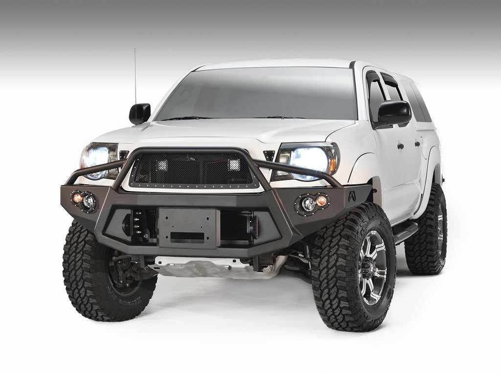 Fab Fours TT05-B1552-1 Premium Heavy Duty Winch Front Bumper for Select Toyota Tacoma