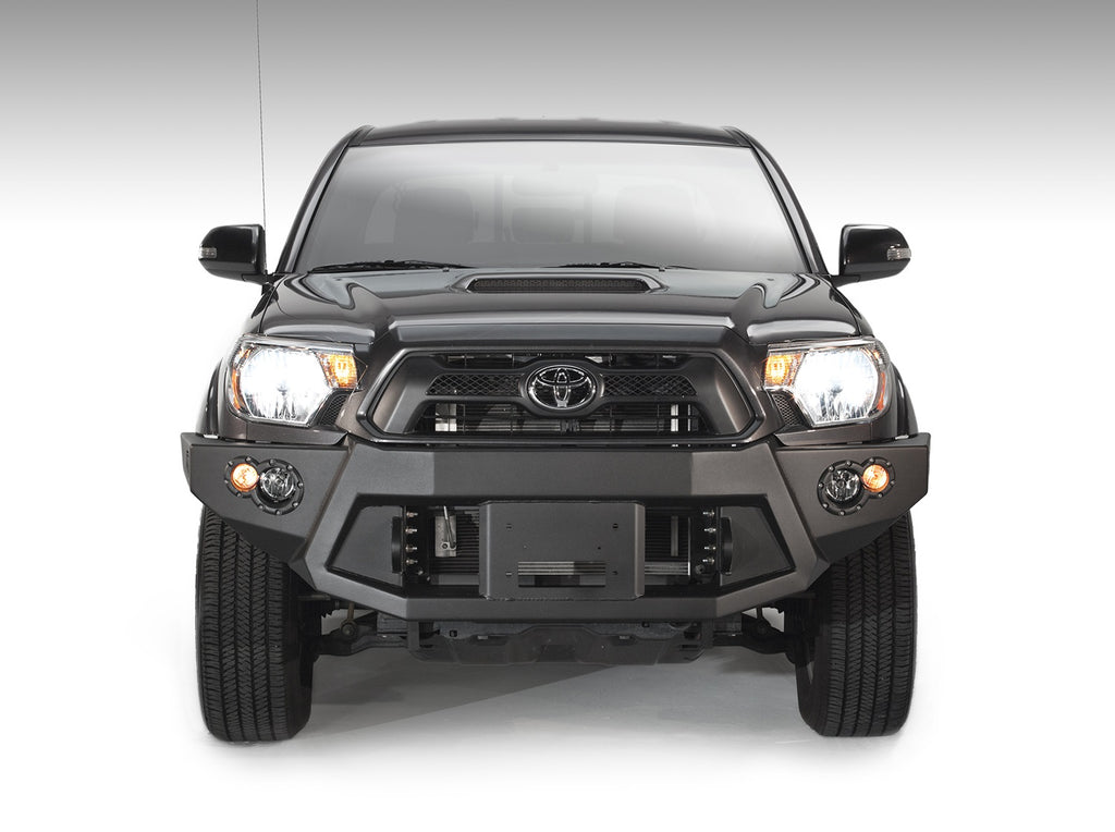 Fab Fours TT12-B1651-1 Premium Heavy Duty Winch Front Bumper for Select Toyota Tacoma