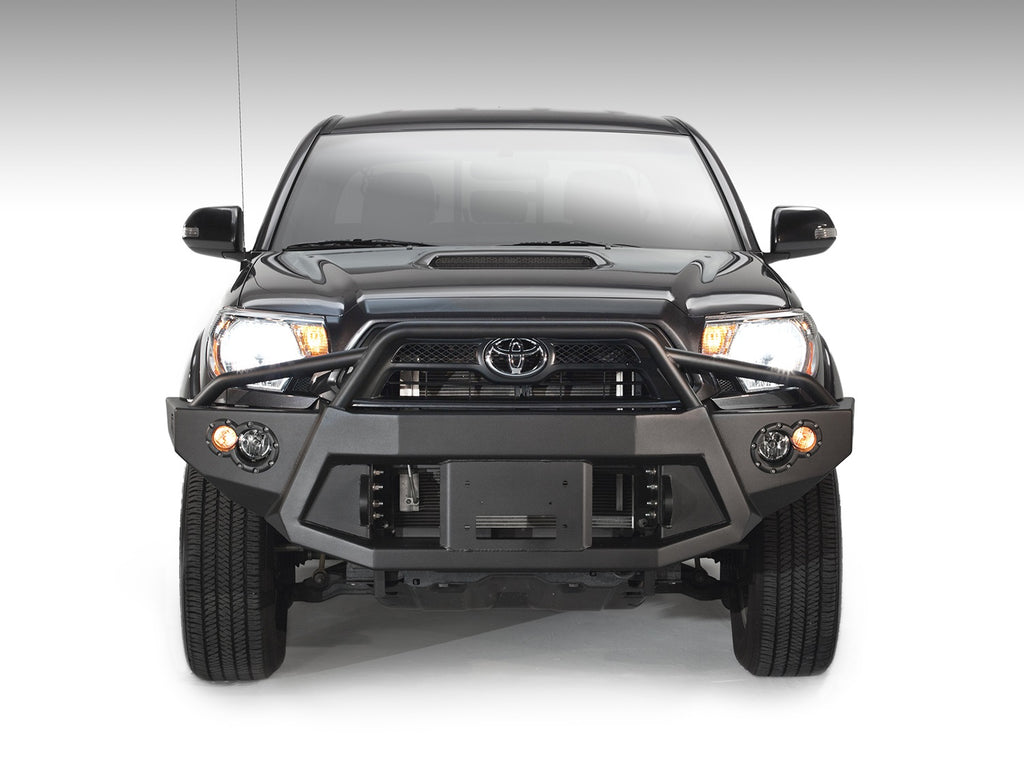 Fab Fours TT12-B1652-B Premium Heavy Duty Winch Front Bumper for Select Toyota Tacoma