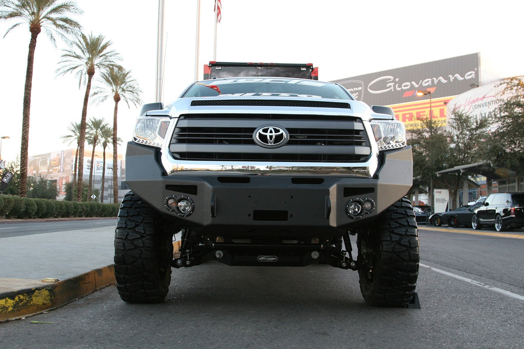 Fab Fours TT14-H2851-B Premium Winch Front Bumper for Select Toyota Tacoma, Toyota Tundra