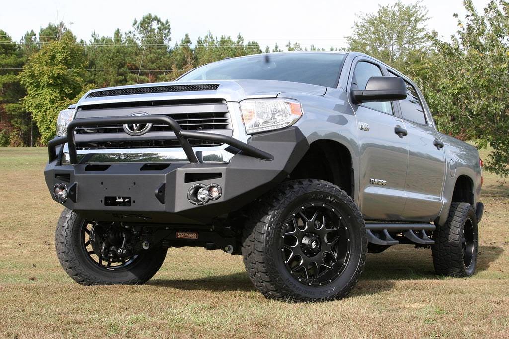Fab Fours TT14-H2852-1 Premium Winch Front Bumper for Select Toyota Tacoma, Toyota Tundra