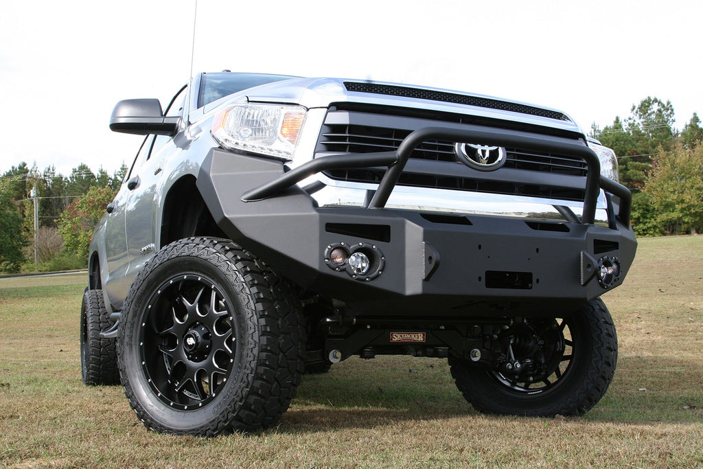 Fab Fours TT14-H2852-1 Premium Winch Front Bumper for Select Toyota Tacoma, Toyota Tundra