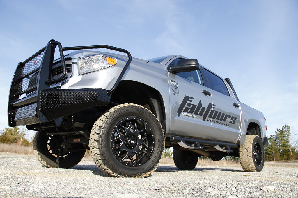 Fab Fours TT14-K2860-1 Black Steel Front Bumper for Select Toyota Tundra