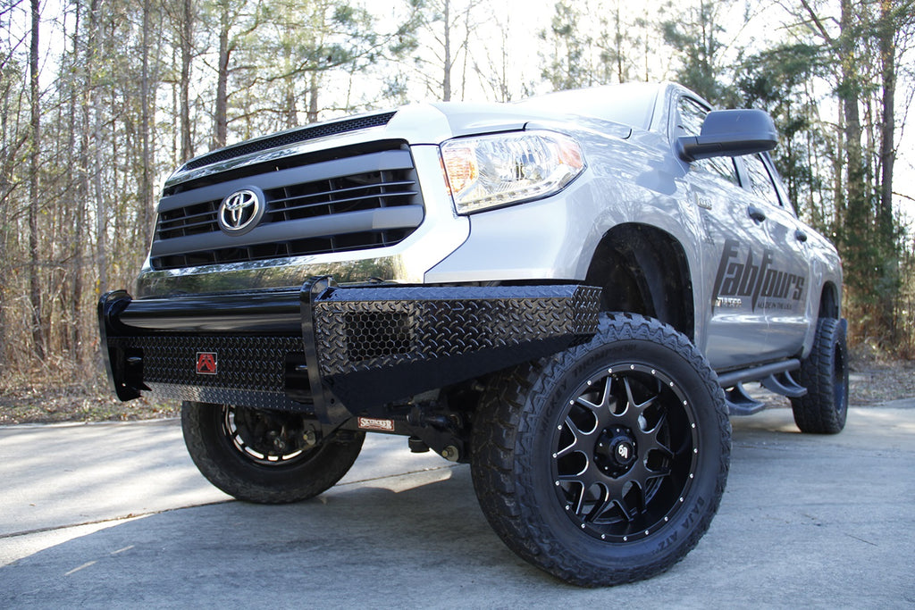 Fab Fours TT14-K2861-1 Black Steel Front Bumper for Select Toyota Tundra