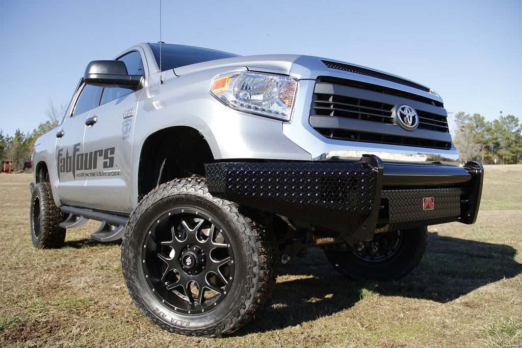 Fab Fours TT14-K2861-1 Black Steel Front Bumper for Select Toyota Tundra