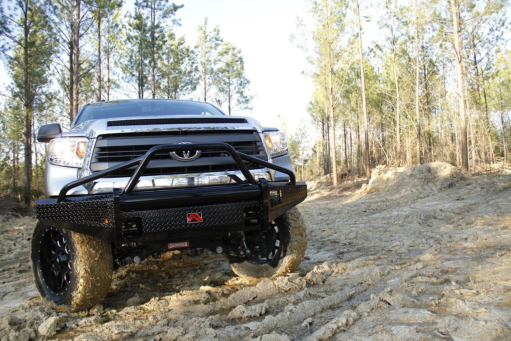 Fab Fours TT14-K2862-1 Black Steel Front Bumper for Select Toyota Tundra