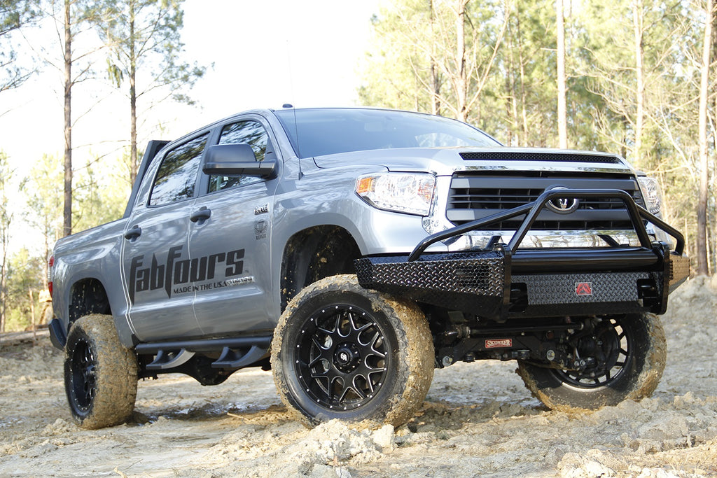 Fab Fours TT14-K2862-1 Black Steel Front Bumper for Select Toyota Tundra