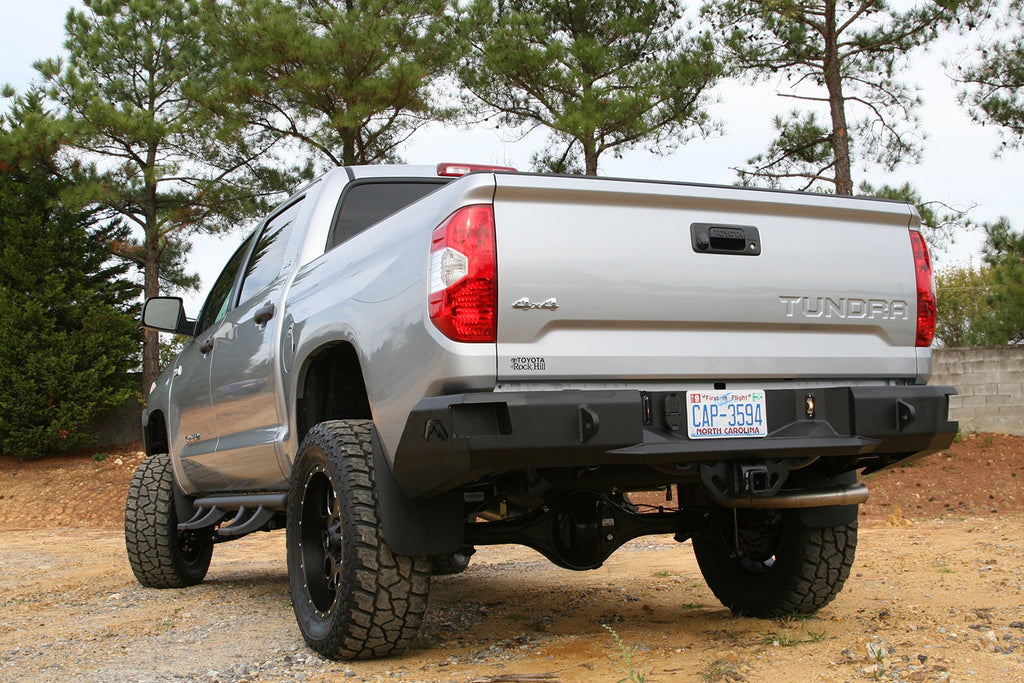 Fab Fours TT14-W2850-B Heavy Duty Rear Bumper for Select Toyota Tacoma, Toyota Tundra