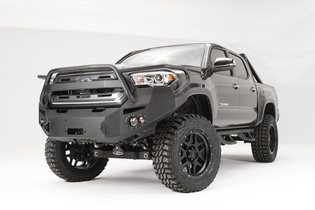 Fab Fours TT16-B3650-1 Premium Winch Front Bumper for Select Toyota Tacoma