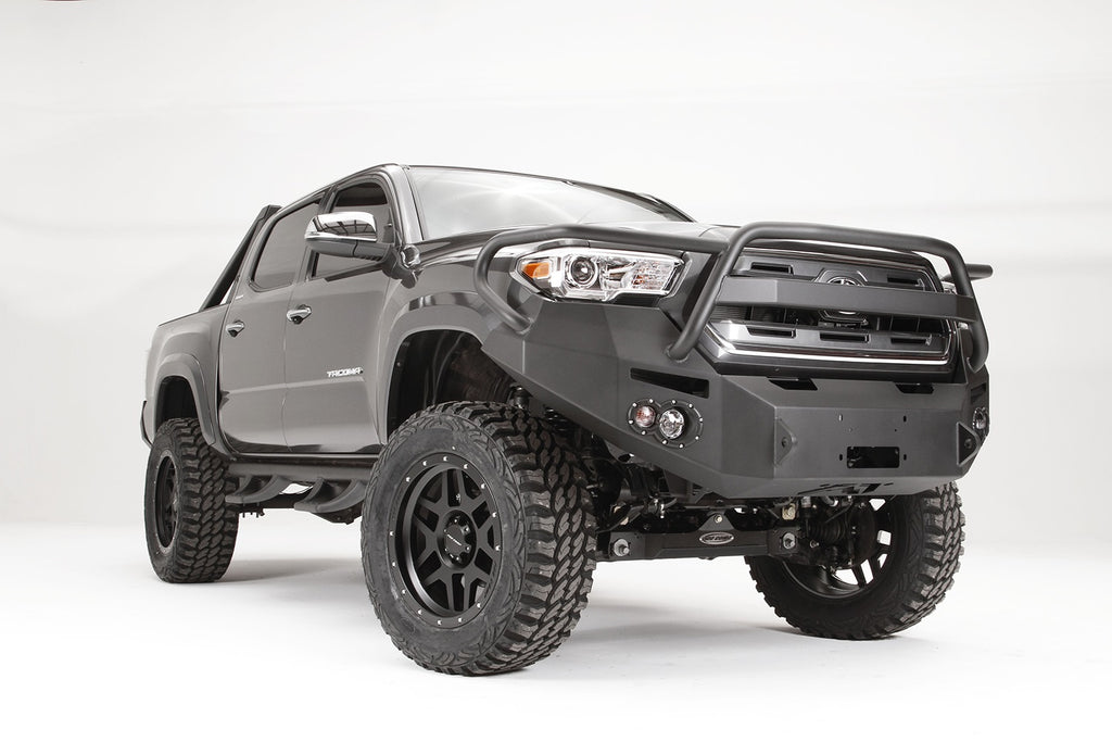 Fab Fours TT16-B3650-1 Premium Winch Front Bumper for Select Toyota Tacoma
