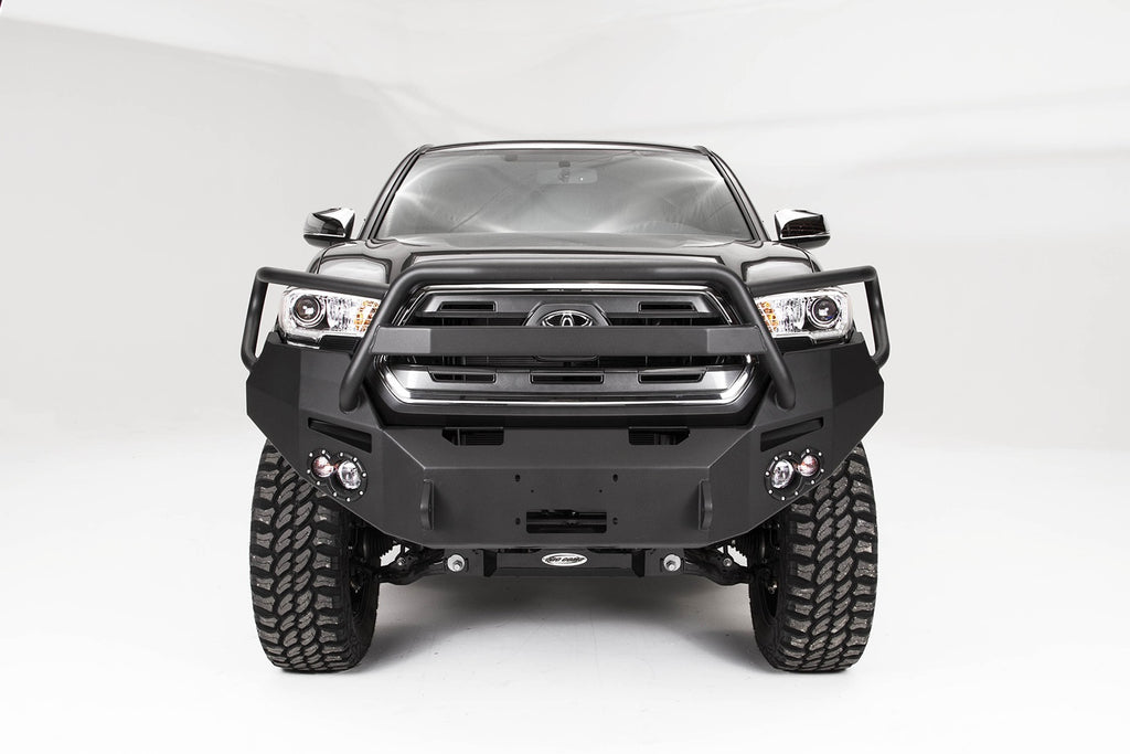 Fab Fours TT16-B3650-B Premium Winch Front Bumper for Select Toyota Tacoma