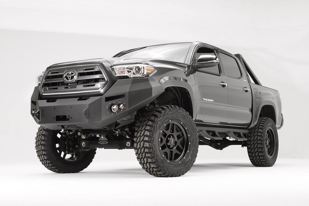 Fab Fours TT16-B3651-1 Premium Winch Front Bumper for Select Toyota Tacoma