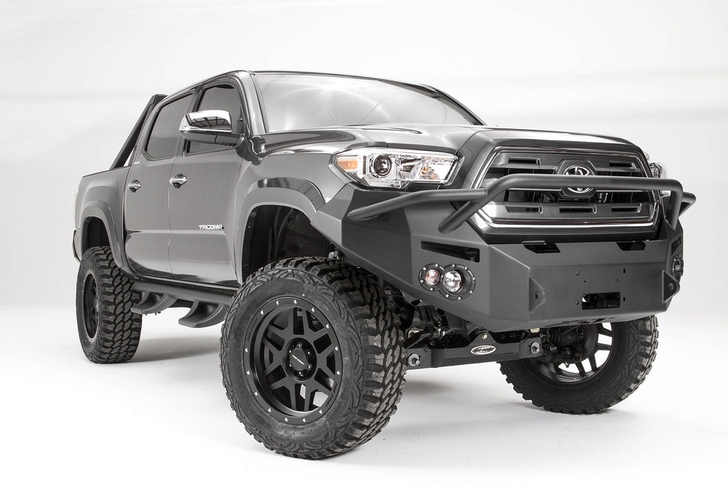 Fab Fours TT16-B3652-1 Premium Winch Front Bumper for Select Toyota Tacoma