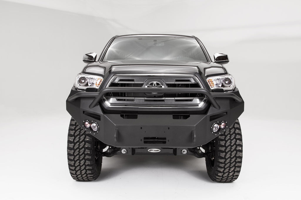 Fab Fours TT16-B3652-1 Premium Winch Front Bumper for Select Toyota Tacoma