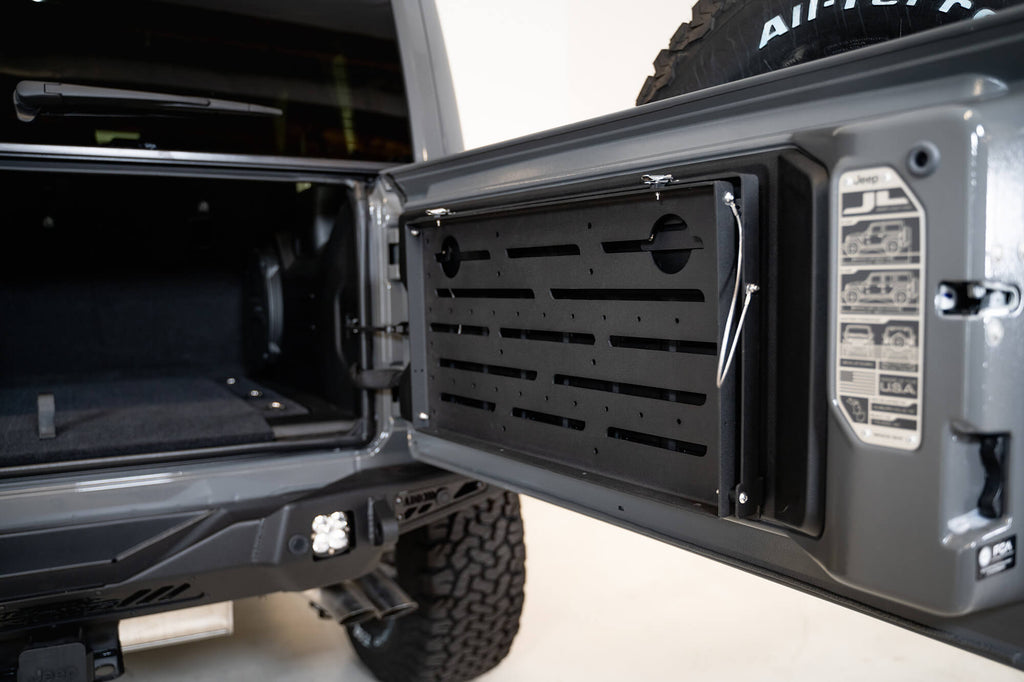 DV8 Offroad TTJL-01 Trail Table; Rear Door for Select Jeep Wrangler