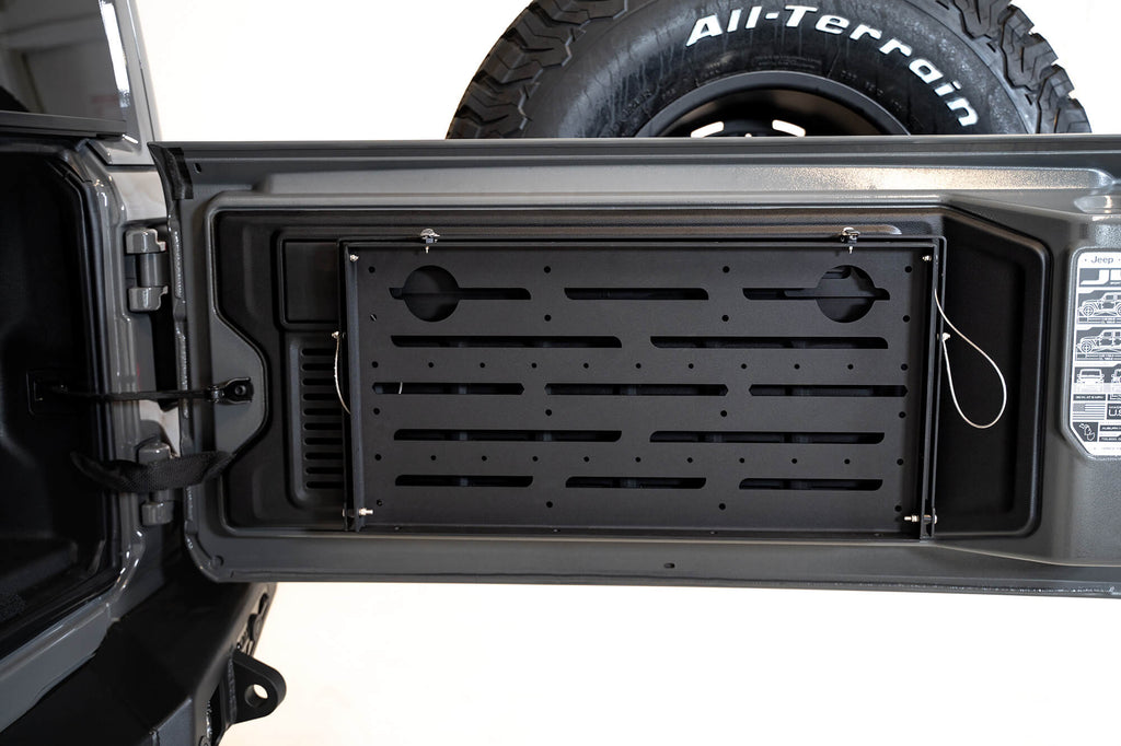 DV8 Offroad TTJL-01 Trail Table; Rear Door for Select Jeep Wrangler