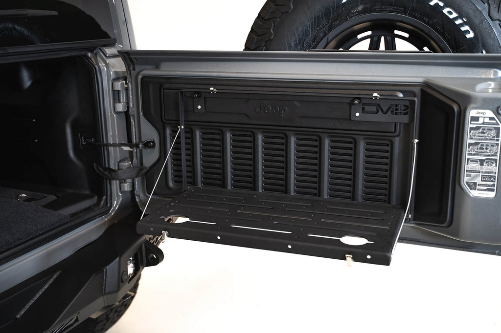 DV8 Offroad TTJL-01 Trail Table; Rear Door for Select Jeep Wrangler